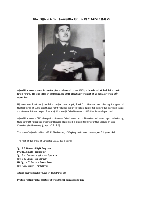 A preview of a PDF biography for Blackmore, Alfred Henry